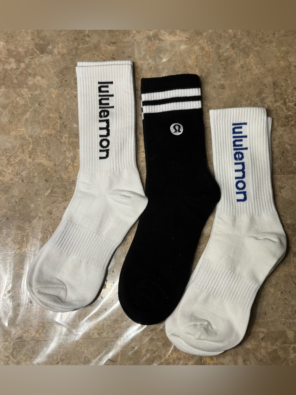 New Women’s Lululemon Athletica Socks 
3 pairs Size Medium 
Socks stretch